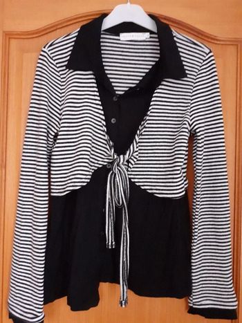 Chemise effet 2 en 1