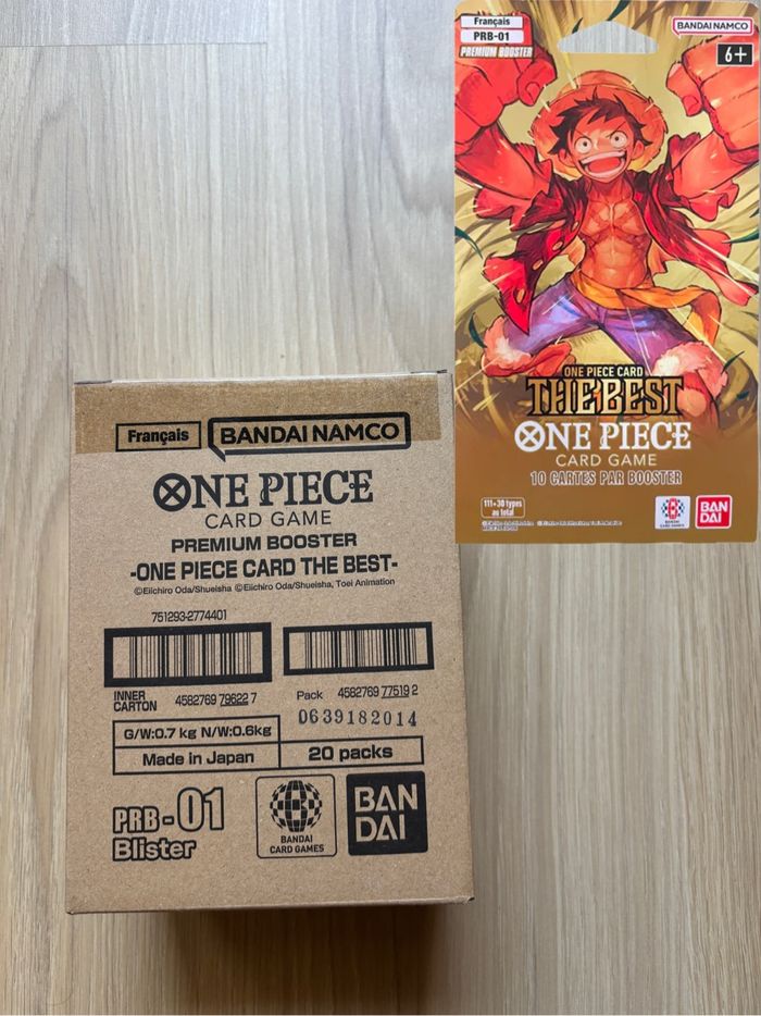 One Piece FR PRB01 Display 20 Booster Scellés Sous Blister