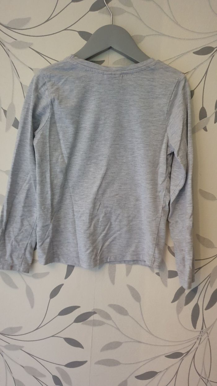 Tee-shirt manche longue la belle et la bête taille  5/6 - photo numéro 4