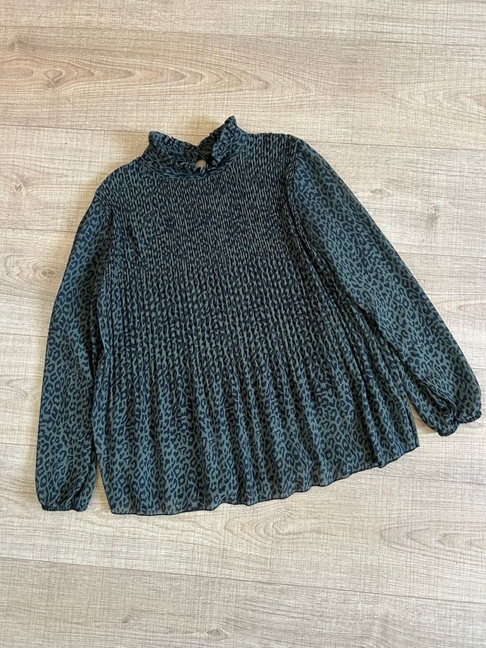 Blouse verte foncée et noire LolaLiza taille 36 jamais portée - photo numéro 7