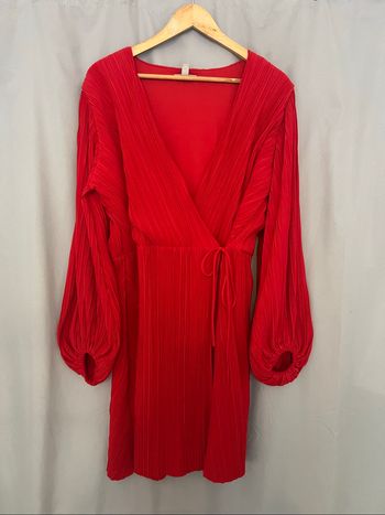 Robe portefeuille rouge H&M