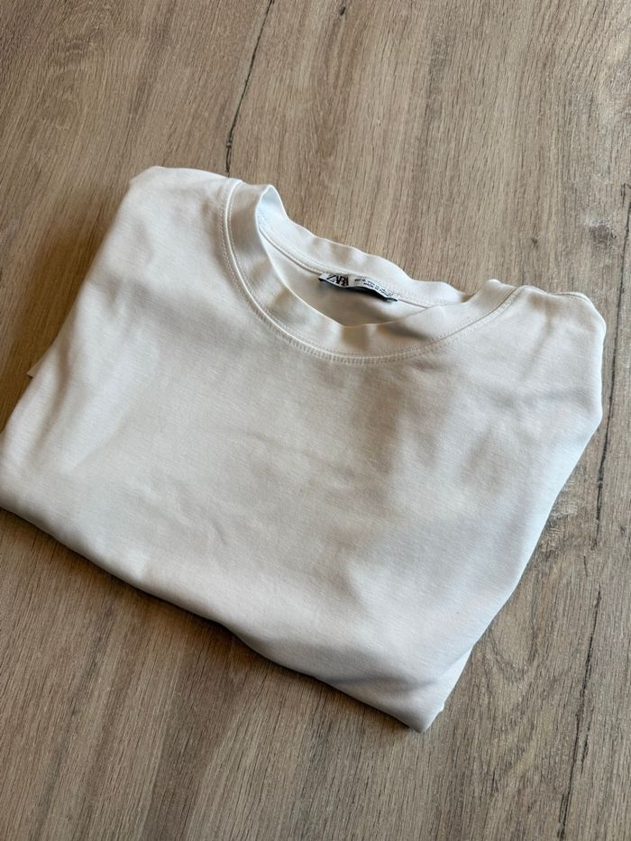 T-shirt blanc Zara Homme - photo numéro 6