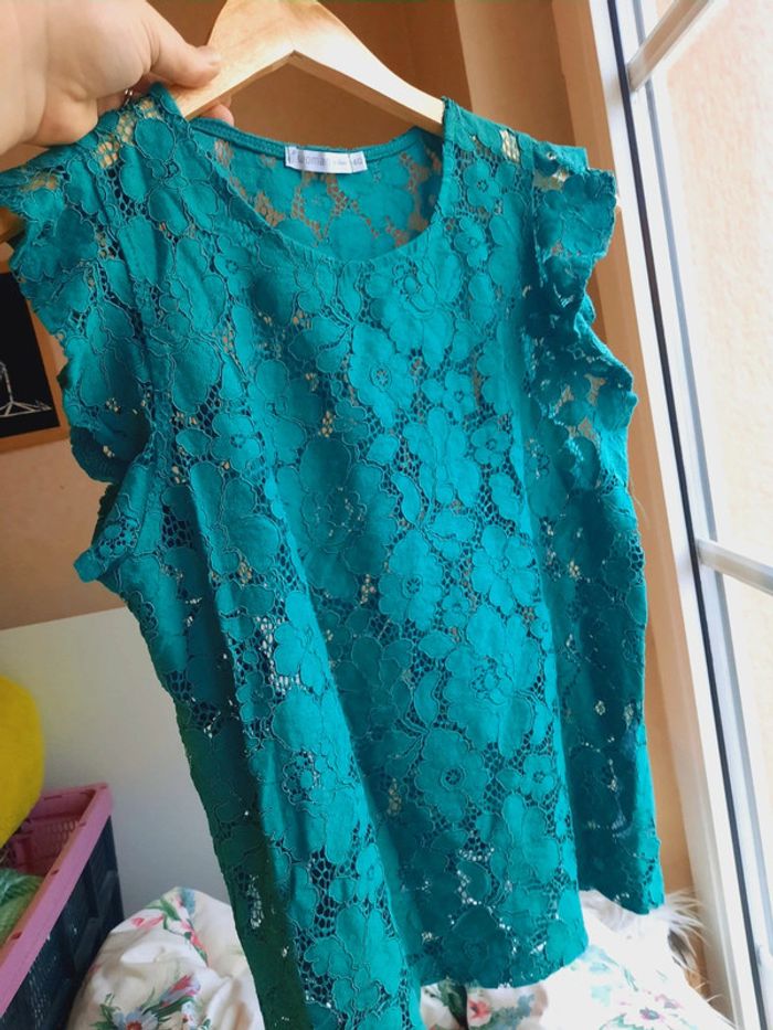 Blouse Gemo dentelle 40