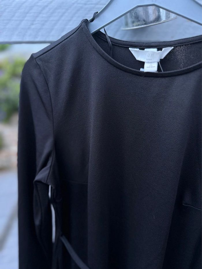 Robe fluide noir de grossesse - photo numéro 3