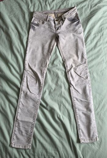 Maje Jean Slim Coton Gris Délavé Taille 36