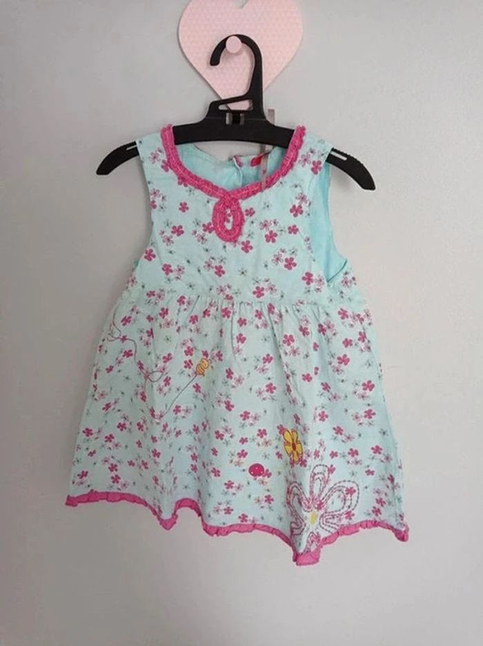 Robe bleue et rose Orchestra 23 mois 86 cm