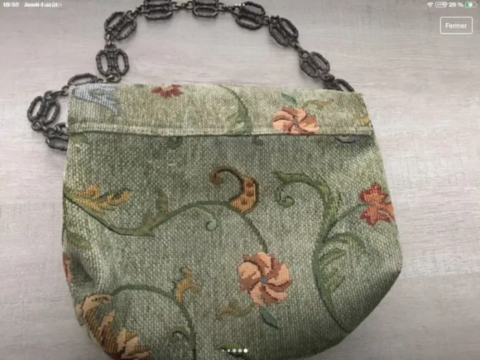 Sac tapisserie et chaine - photo numéro 6
