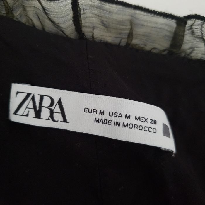 Robe courte Zara verte manche voile - photo numéro 4