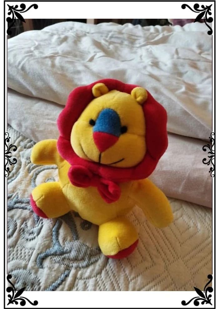Mini peluche lion rouge et jaune - photo numéro 15