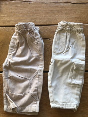 Lot 2 pantalons 12 mois