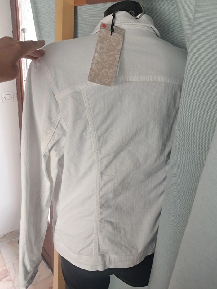 Leconte veste blanche été en jean T.46 neuve - photo numéro 10