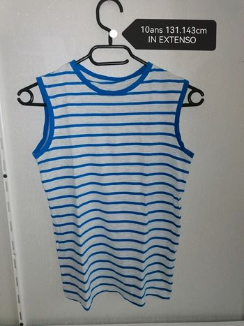 Tee-shirt Gris et bleu 10ans 131.143cm