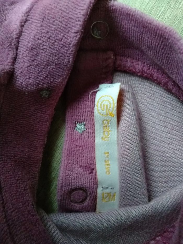 Pyjama, gemo, taille 12 mois, en bon état - photo numéro 3