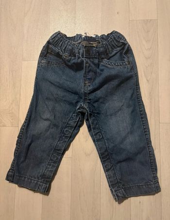 Jean 12 mois kitchoun bleu, ouverture entre les jambes très bon état