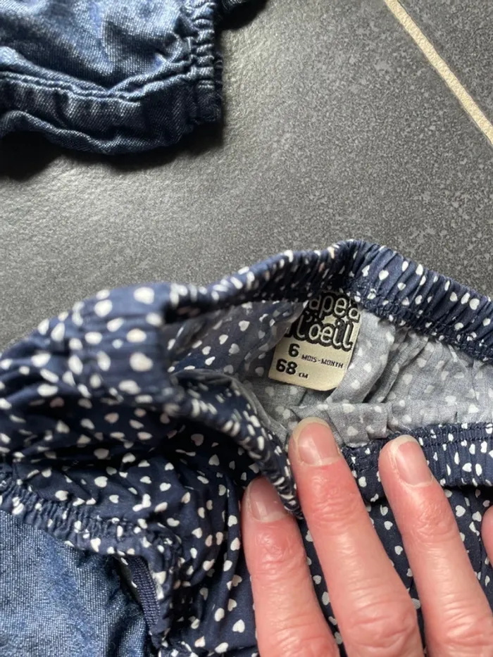 Ensemble robe jeans 2culottes - photo numéro 3