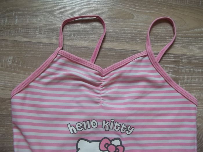 Maillot bain rayé rose Hello Kitty 7/8 ans - photo numéro 3