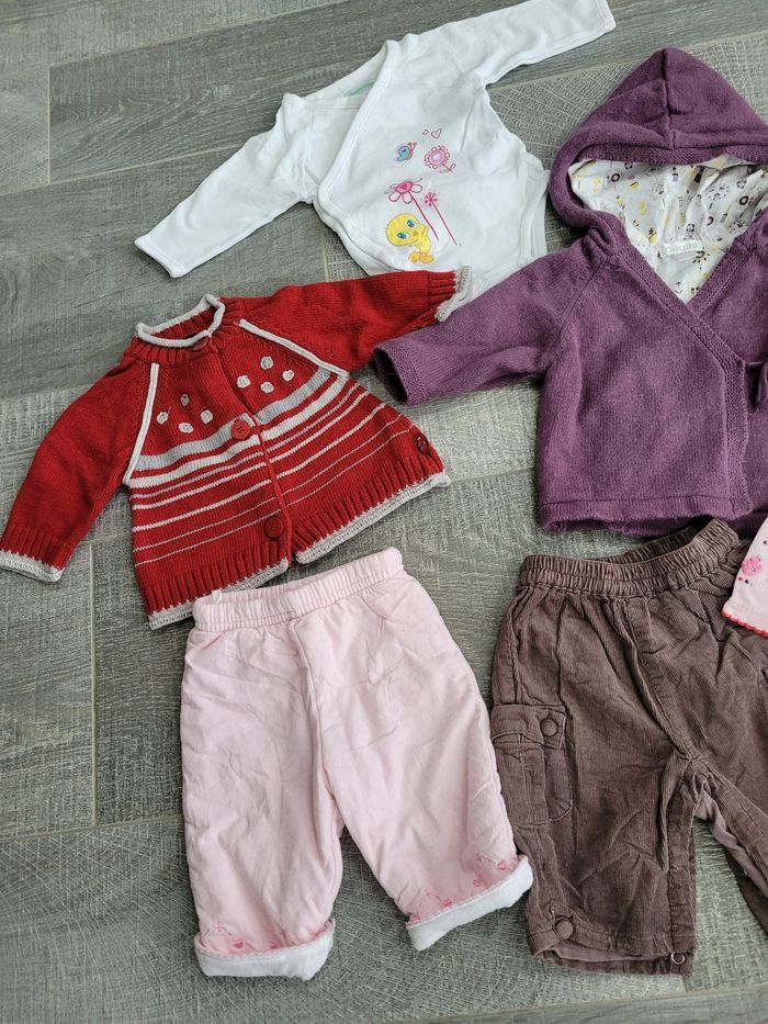 Lot vêt fille hiver 1 mois 53 cm - photo numéro 4