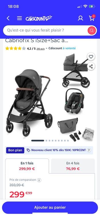 Poussette maxi cosi Zelia s