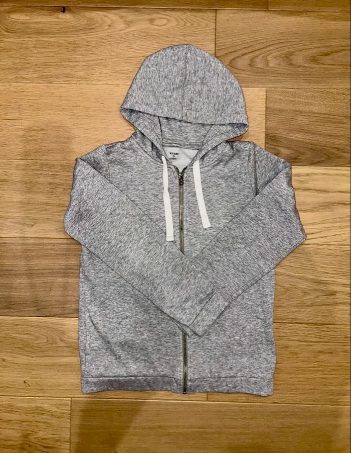Gilet à capuche gris Kiabi - basique confort - taille S