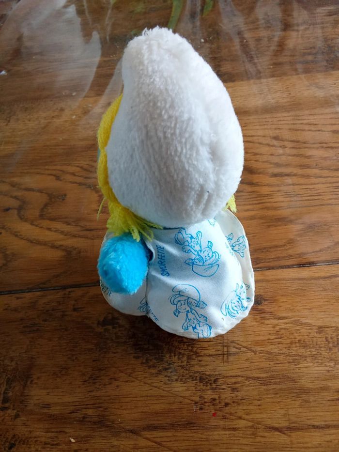 Peluche Schtroumpfette vintage - photo numéro 2