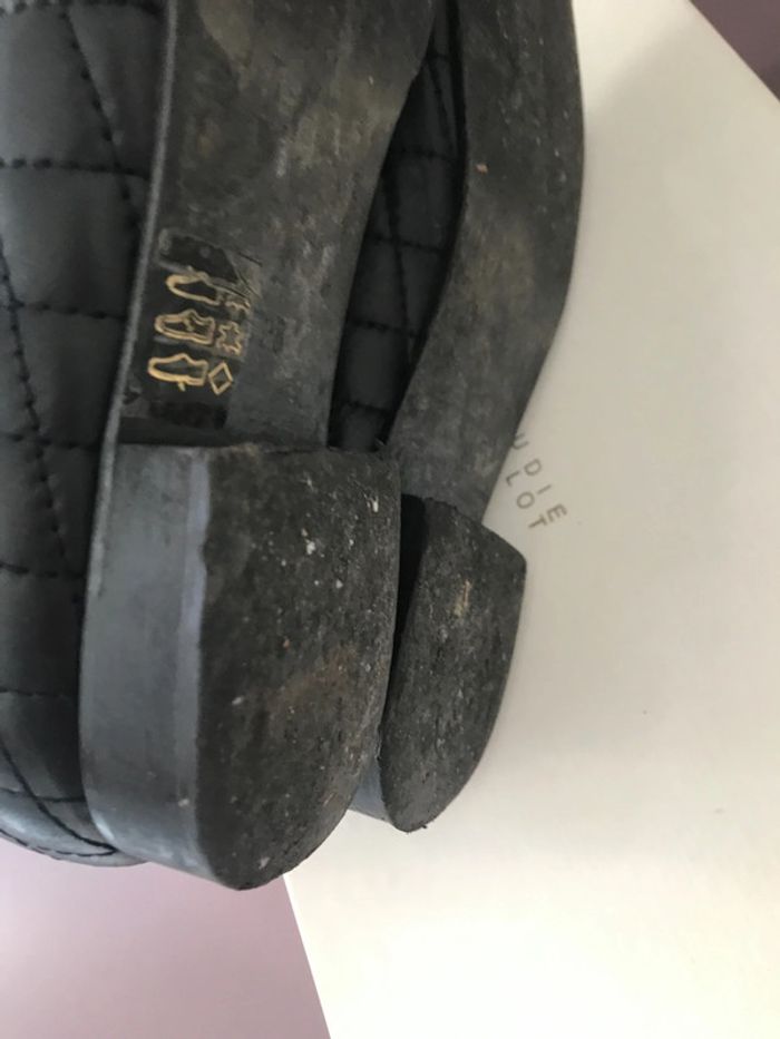 Bottines plates cuir matelassées Claudie Pierlot 38 - photo numéro 7