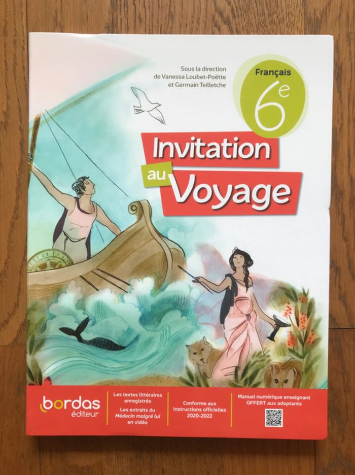 Français 6ème - Invitation au voyage - Livre de l’élève