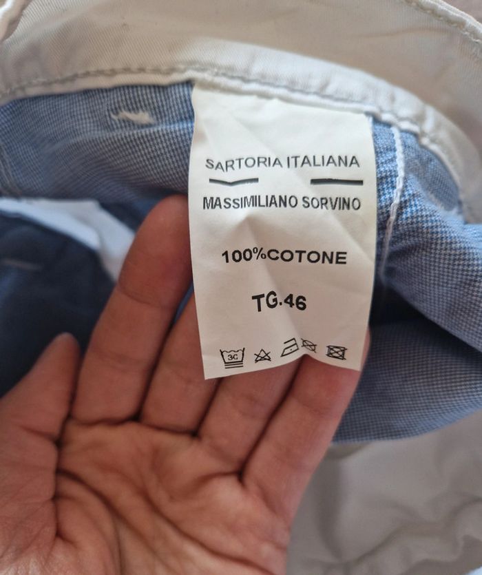 Short chino blanc neuf pour homme - photo numéro 4