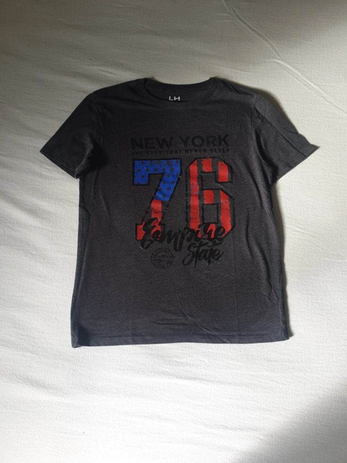 Tee-shirt garçon Taille 16 ans gris marque la Halle