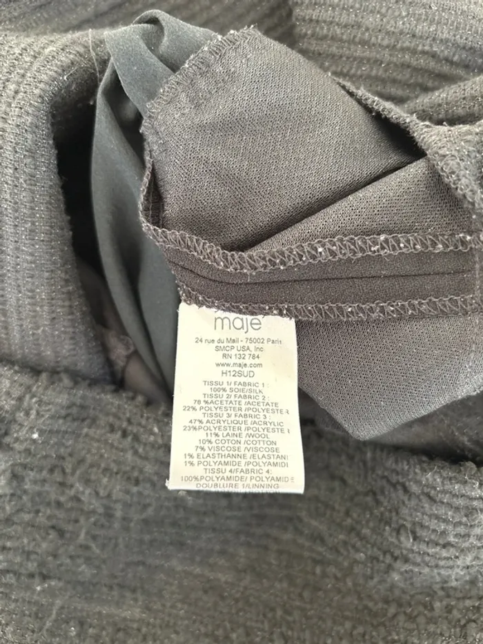 Robe Maje Soie et Laine - Taille 2 - photo numéro 7