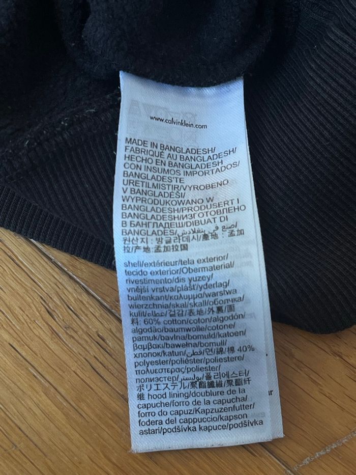 Sweat à capuche Calvin Klein noir – Taille L – Très bon état - photo numéro 6