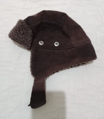 Chapka marron fourrée velours