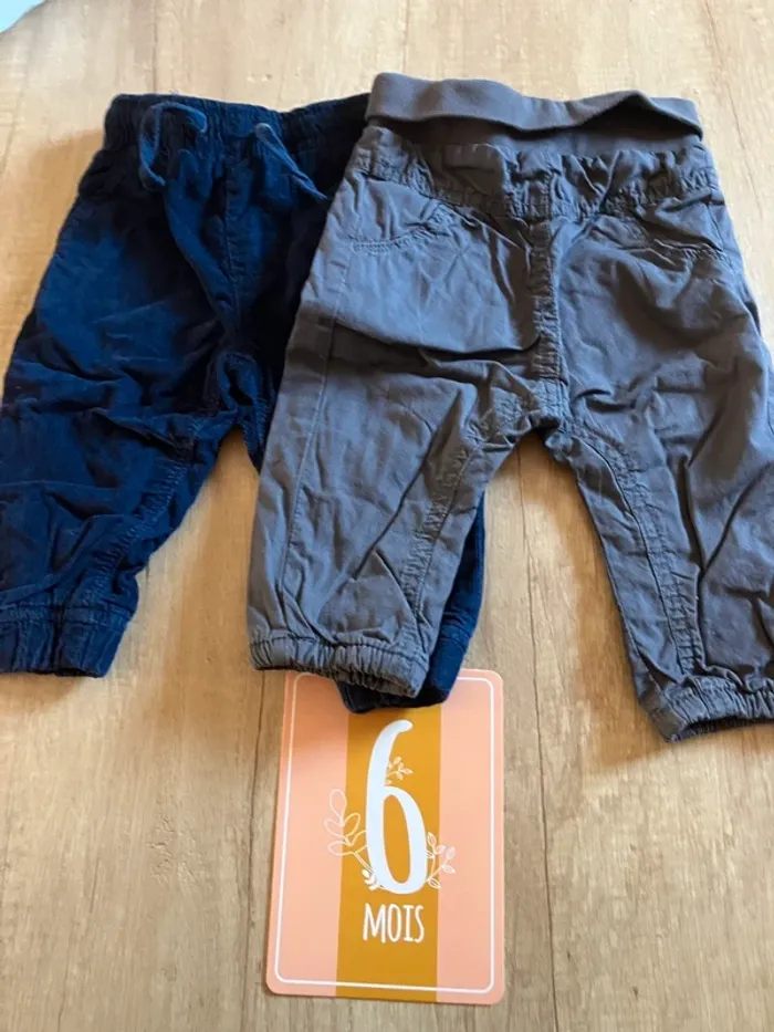 Pantalons 6 mois garçon - photo numéro 2