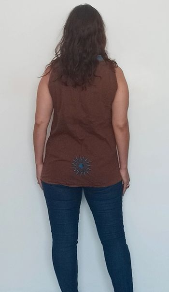 Haut été ethnique lin Coline taille 40