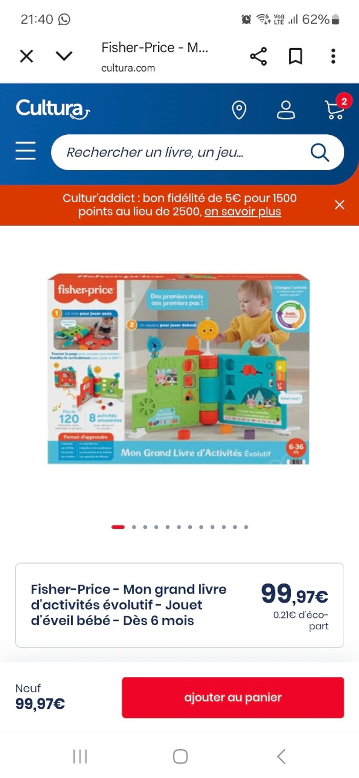 Grand livre d activités Fisher Price 6 mois et plus - photo numéro 4