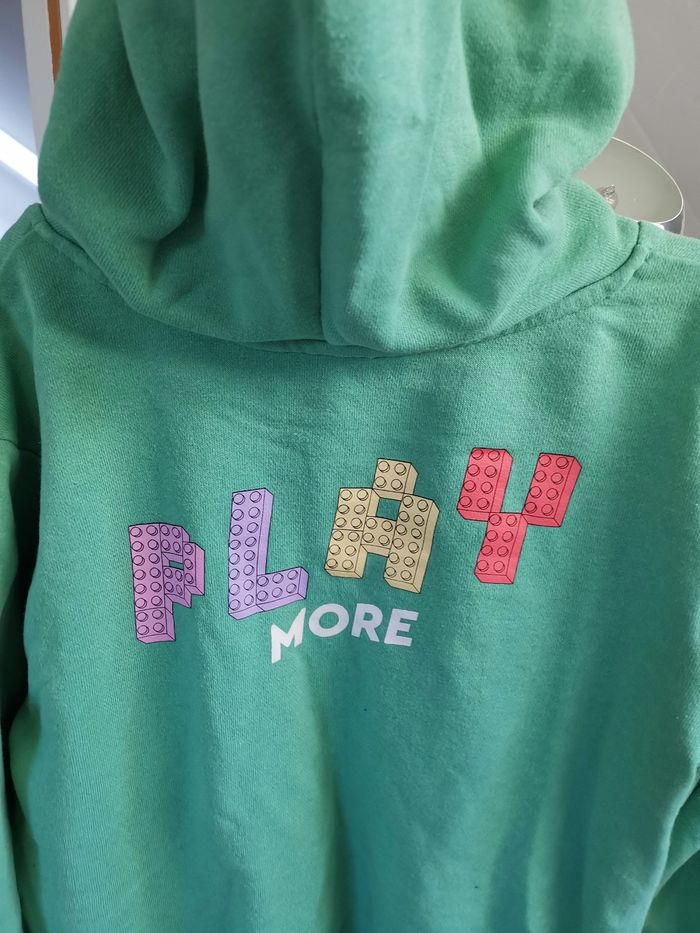 Pull H&M Lego T4 /6 ans vert/blanc - photo numéro 4