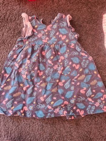 Robe flamand rose 18 mois