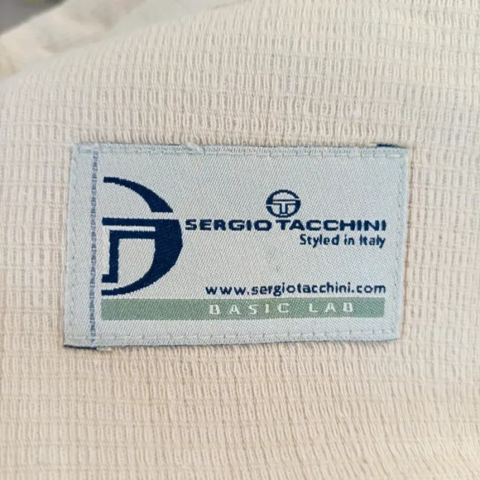 Chemise beige Sergio Tacchini vintage – 100 % coton, manches courtes L A650 - photo numéro 14