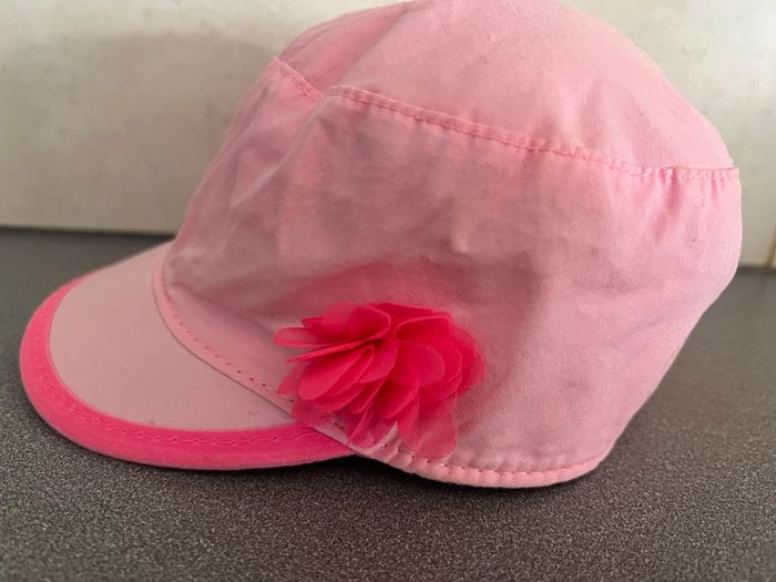Casquette chapeau rose avec noeud taille 45cm Kitchoun - photo numéro 2