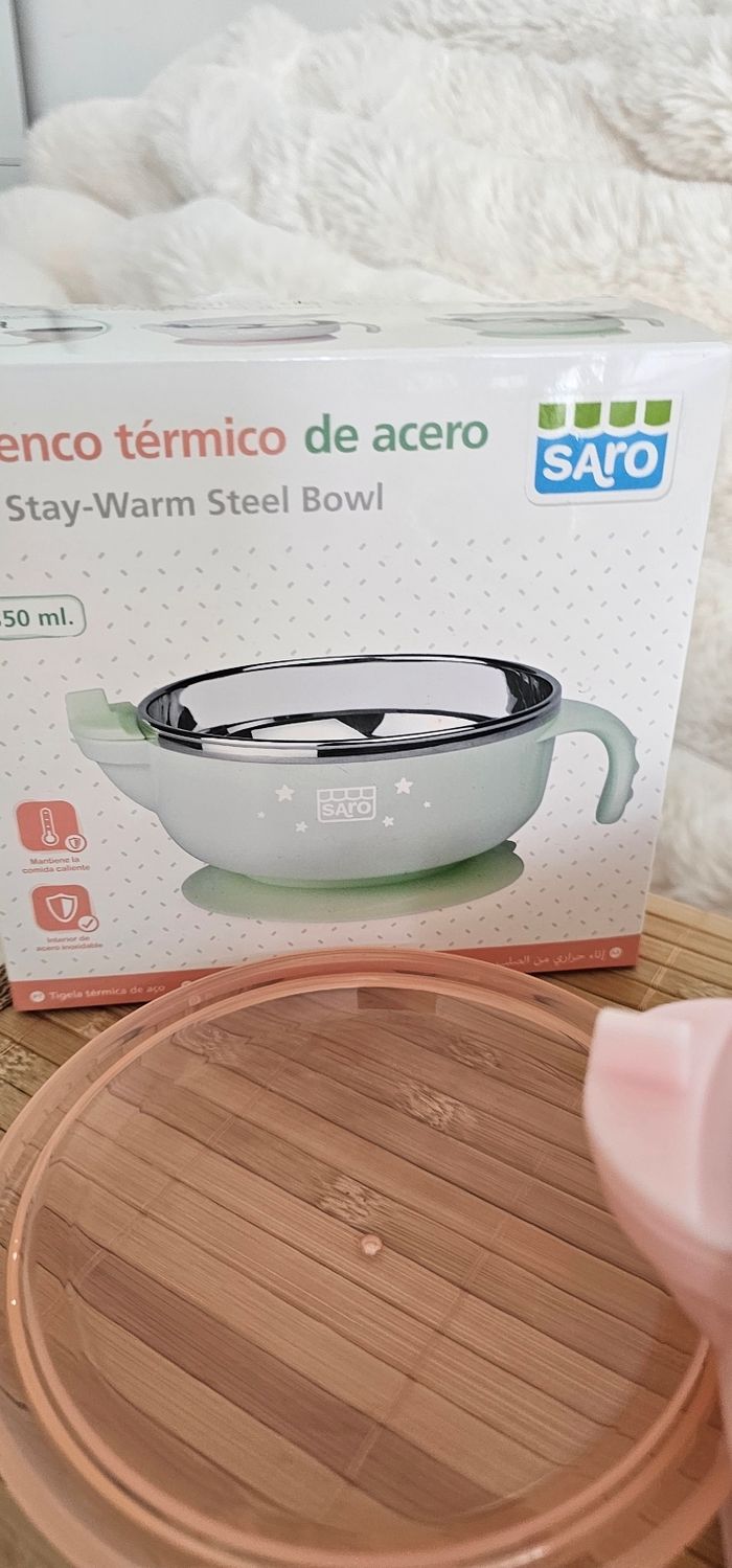 Bol thermique en acier rose Neuf - photo numéro 7