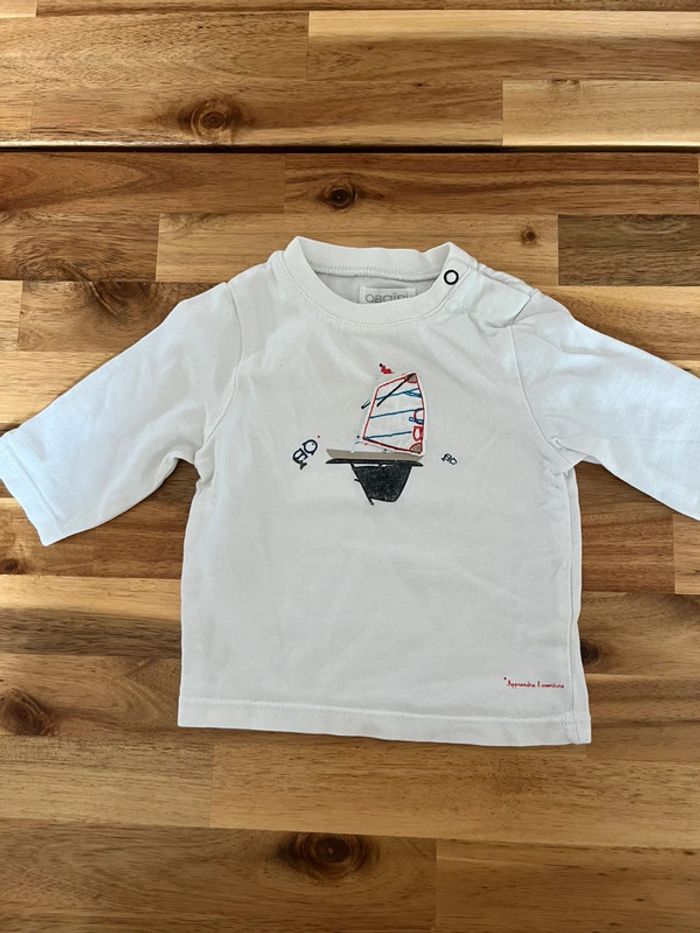 T shirt manches longues - obaibi - 3 mois
