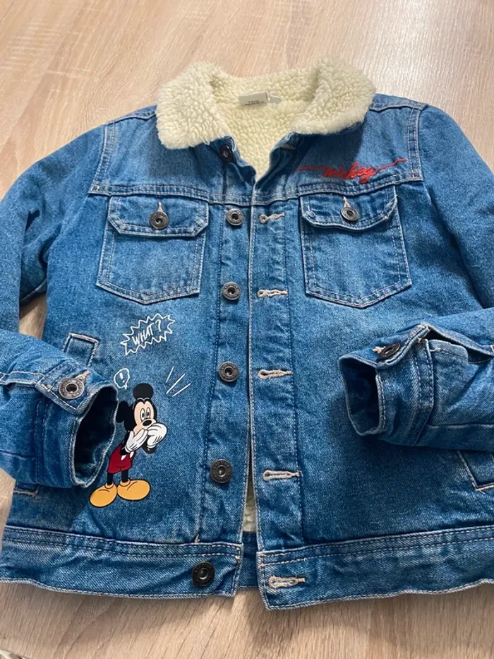 Veste en jeans moumoute Mickey