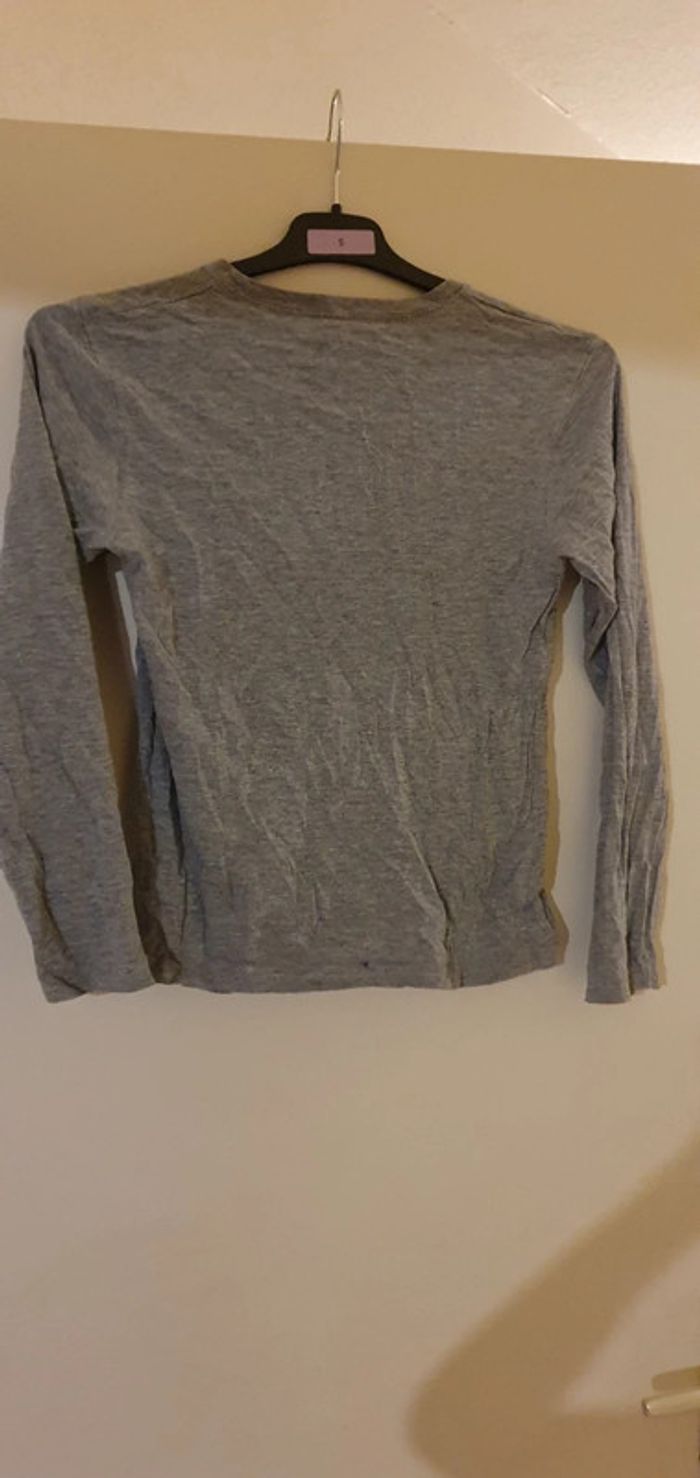 Tee-shirt manches longues gris Complices - photo numéro 2