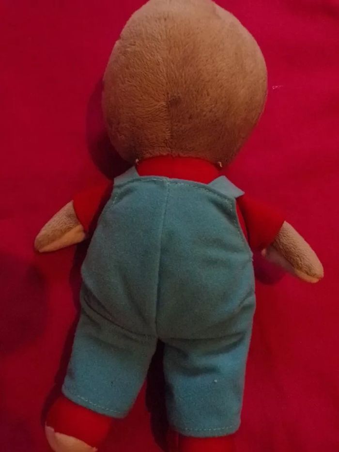 Peluche Doudou T'choupi Qui Chante Salopette Bleue - photo numéro 2