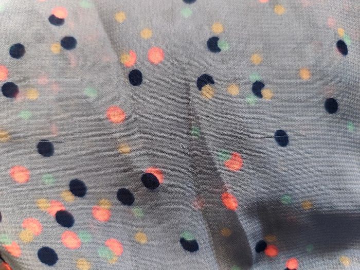 Chemise sans manche imprimé pois, dentelle T 46 - photo numéro 16
