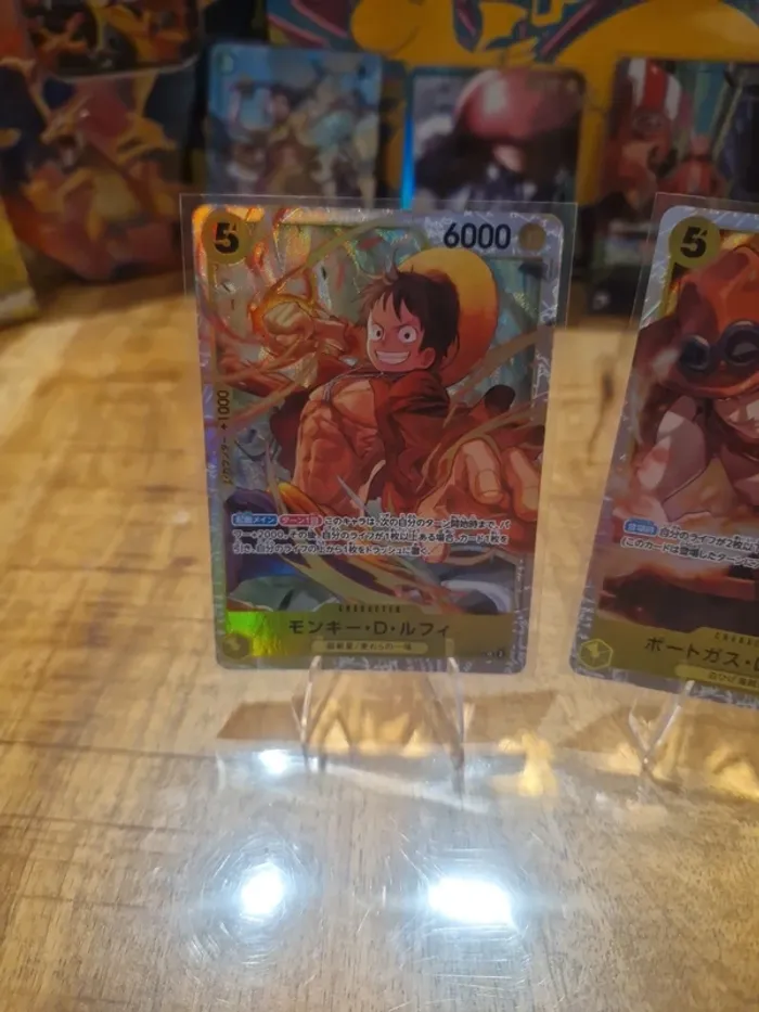 Carte One Piece Monkey D Luffy et Portgas D Ace - photo numéro 2