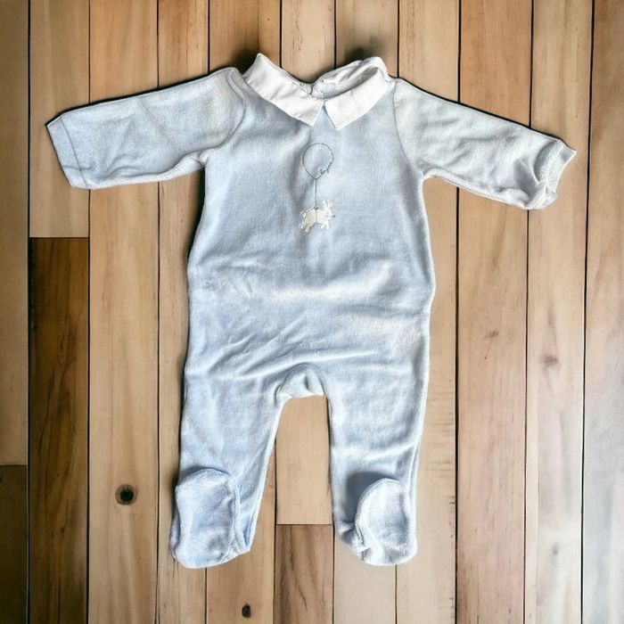 Lot 2 pyjamas velours Jacadi 6 mois TBE (20€) - photo numéro 2