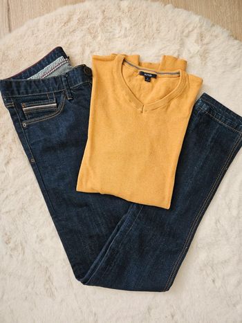 Ensemble jean et pull homme taille s