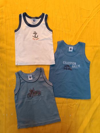 Lot de 3 débardeur Petit Bateau 2 ans 86 cm