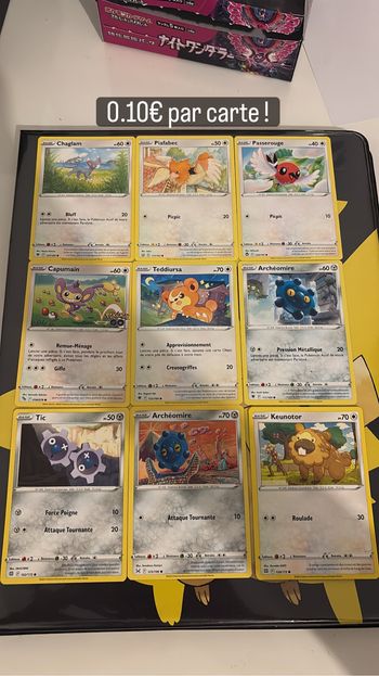 Gros lot de carte Pokémon à petit prix