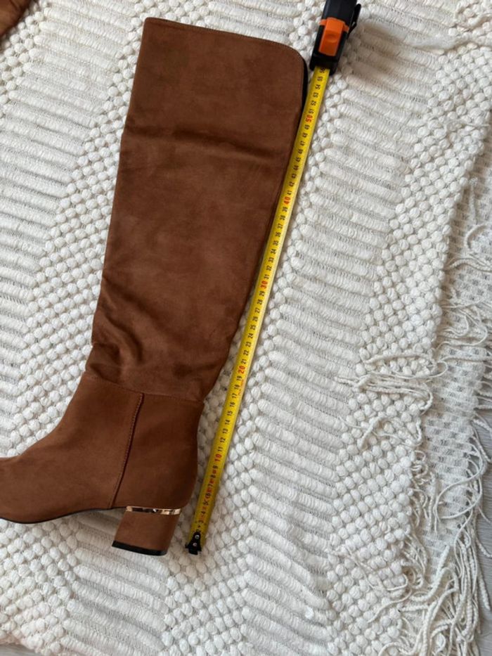 Cuissardes femme en daim marron taille 38 - photo numéro 8